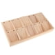 thumbnail image 2 of Caja de madera maciza con 10 ranuras para pendientes., 2 of 5