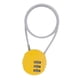 thumbnail image 4 of Candado Para Casco De Motocicleta, Candado Para Ciclismo, Mini Mochila Universal, Color Amarillo, 4 of 5