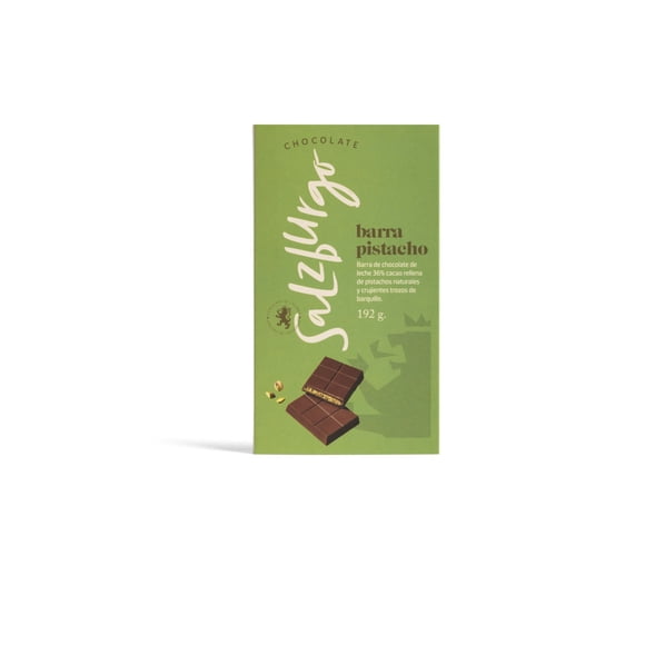 Barra de chocolate rellena de Pistacho, 192 g