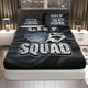 thumbnail image 1 of City Squad Urban Style Graphic Fitted Sheet Three Piece Set Urban Living Theme, Modern Graphic Bedding, Mattress Protector Soft, Breathable, 1 of 1