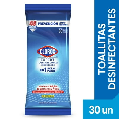 Toallitas Desinfectantes Expert Fresco Flowpack 30 Un Clorox
