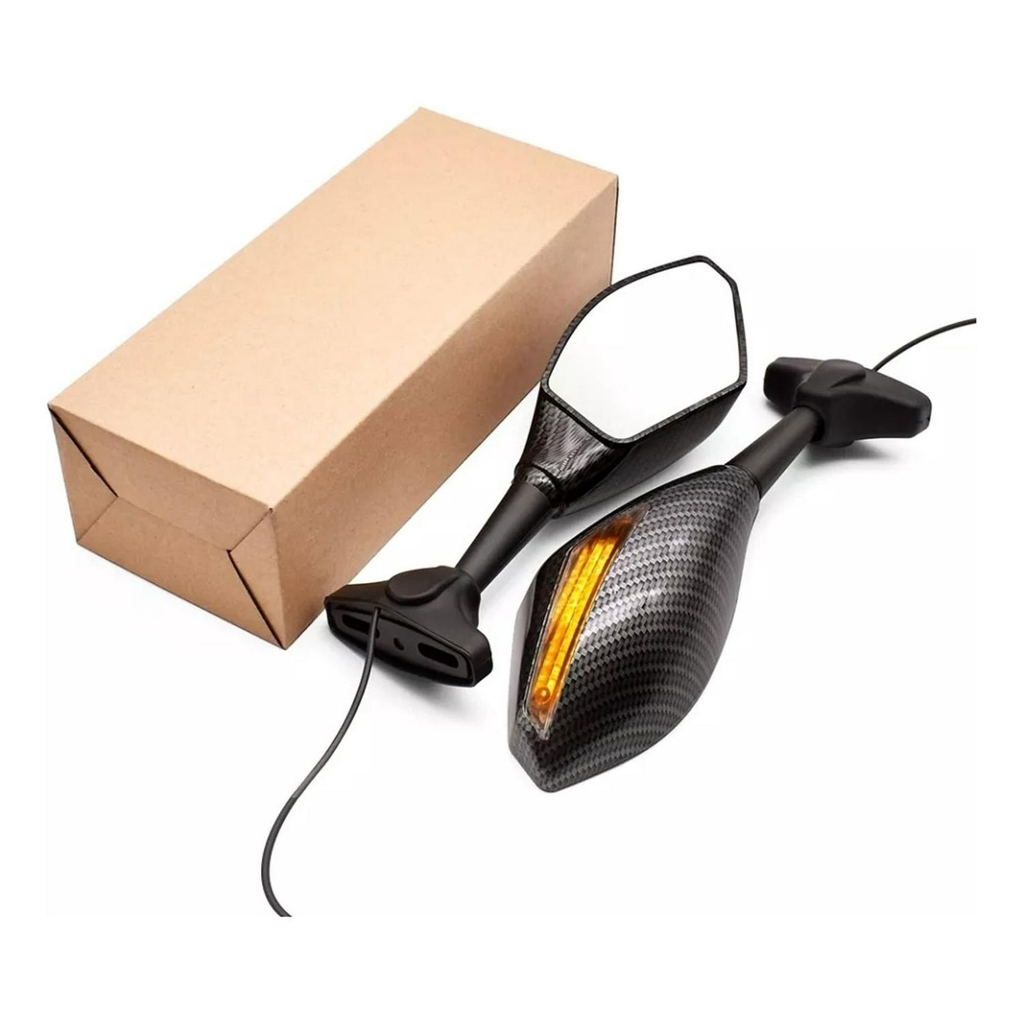 Genérico - Espejos Para Motos Deportivas C/ Intermitentes Integrados