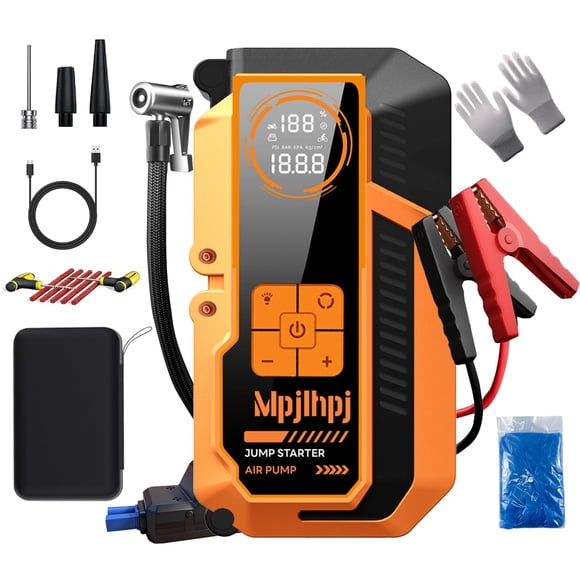 Arrancador de Batería Mpjlhpj 4000A con Compresor de Aire 150 PSI 12 V
