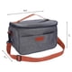 thumbnail image 2 of Bolsa de Almuerzo Reutilizable para Hombres, Bolsa de Almuerzo Aislada Lonchera para Oficina Picnic, Bolsa Enfriadora de Almuerzo con Correa de Hombro Ajustable Gris 10.2*6.7*7.1in, 2 of 6