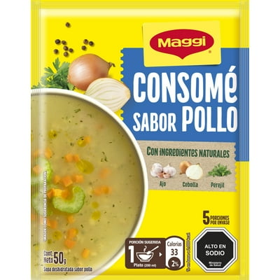 Consomé Sabor Pollo (5 Porciones) Sobre 50 G Maggi