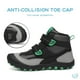 thumbnail image 3 of Botas de senderismo Mishansha para niños, transpirables, ligeras, negro/verde/gris, 3 of 3