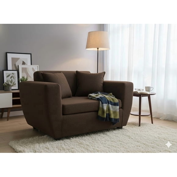 Sofa Kansas 2C Tela Chocolate