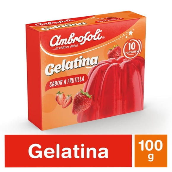 Gelatina Frutilla, 100 g