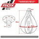 thumbnail image 3 of Pera Boxeo RDX Cuero con Soporte Multi White/Red SBL-S2WR, 3 of 3