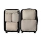 thumbnail image 1 of Cubos de embalaje de compresión para viajes - Bolsas organizadoras de equipaje - Cubos de embalaje de cremallera doble para maletas (paquete de 6, beige), 1 of 3