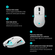 thumbnail image 2 of Mouse Thunderobot Ml7 gamer blanco recargable, 2 of 3