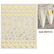 thumbnail image 1 of Bronzing Nail Stickers, Angel Wings Star Moon Necklace Nail Decals, Polished Sliver Golden Pattern Manicure Accessories, 1 of 3