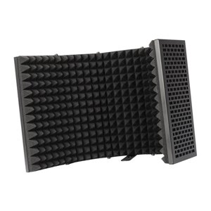 Magideal - Escudo De Aislamiento De Micrófono Plegable Espuma Absorbente Filtro De Reflexión De Escudo De Sonido Acústico Para Grabación De Radiodifusión Estudio Cinco Paneles