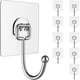 thumbnail image 1 of Ganchos de pared Latoxcaa grandes para colgar, resistentes, 20 kg, 10 paquetes, 1 of 9