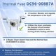 thumbnail image 3 of Kit de fusibles térmicos para secadora Azdele DC47-00016A con DC96-00887A, 3 of 8