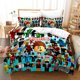 thumbnail image 1 of Kids Roblox bedding duvet quilt cover + pillowcase bedding set 3-Piece Bedding Set (1 Duvet Cover + 2 Pillow Shams), 1 of 3
