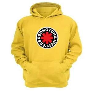 Genérico - Polerón Canguro Red Hot Chili Peppers Amarillo Talla Xl Unisex