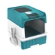 thumbnail image 2 of Cajas De Arena Para Gatos Con Capucha Y Bandeja De Arena Para Mascotas Grande Y Espaciosa, Inodoro Para Gatos, Azul, 2 of 5