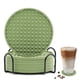 thumbnail image 1 of Posavasos de goma protector de escritorio con soporte, antideslizante y resistente al calor., 1 of 6
