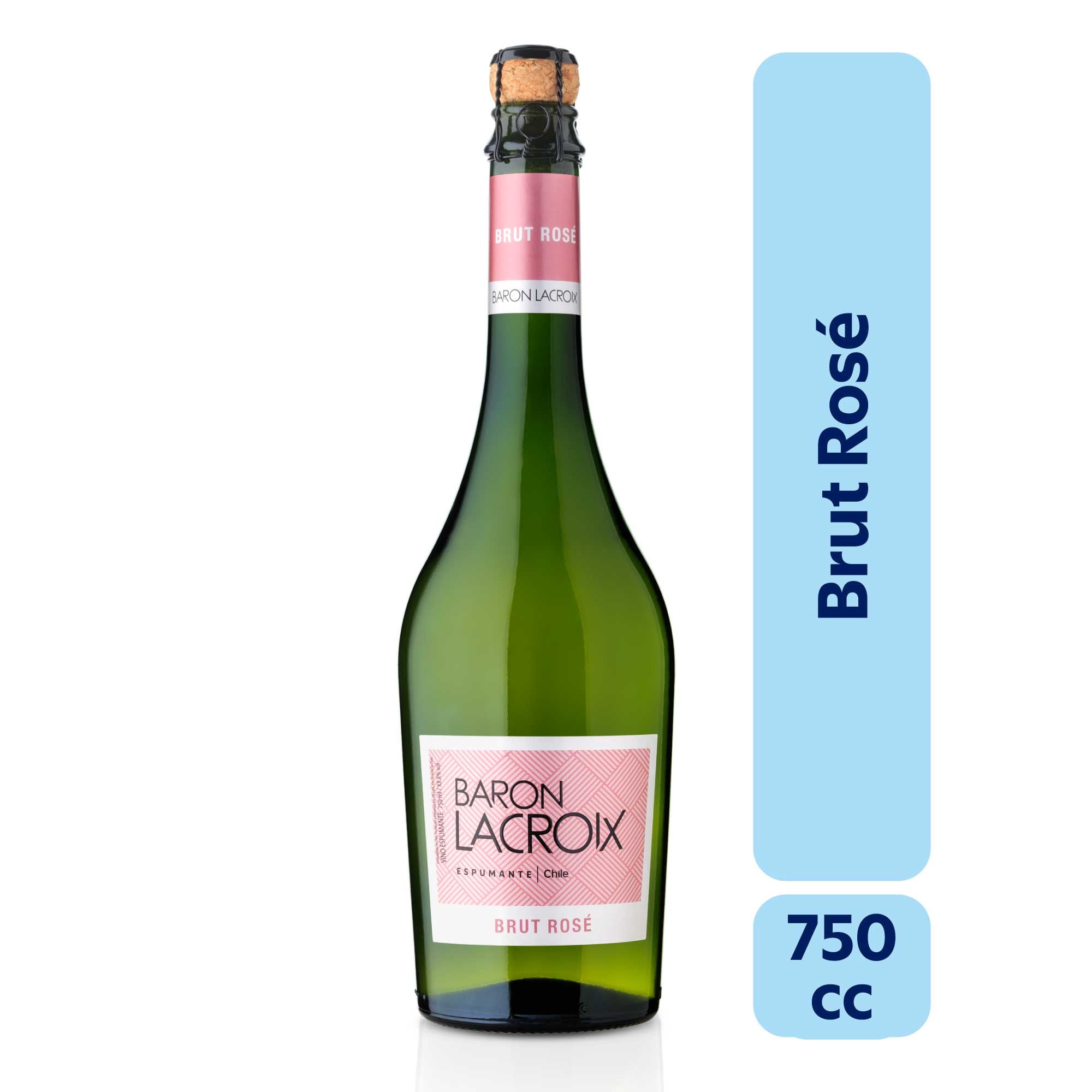 Espumante Brut Rosé 12° Botella 750 cc Baron Lacroix