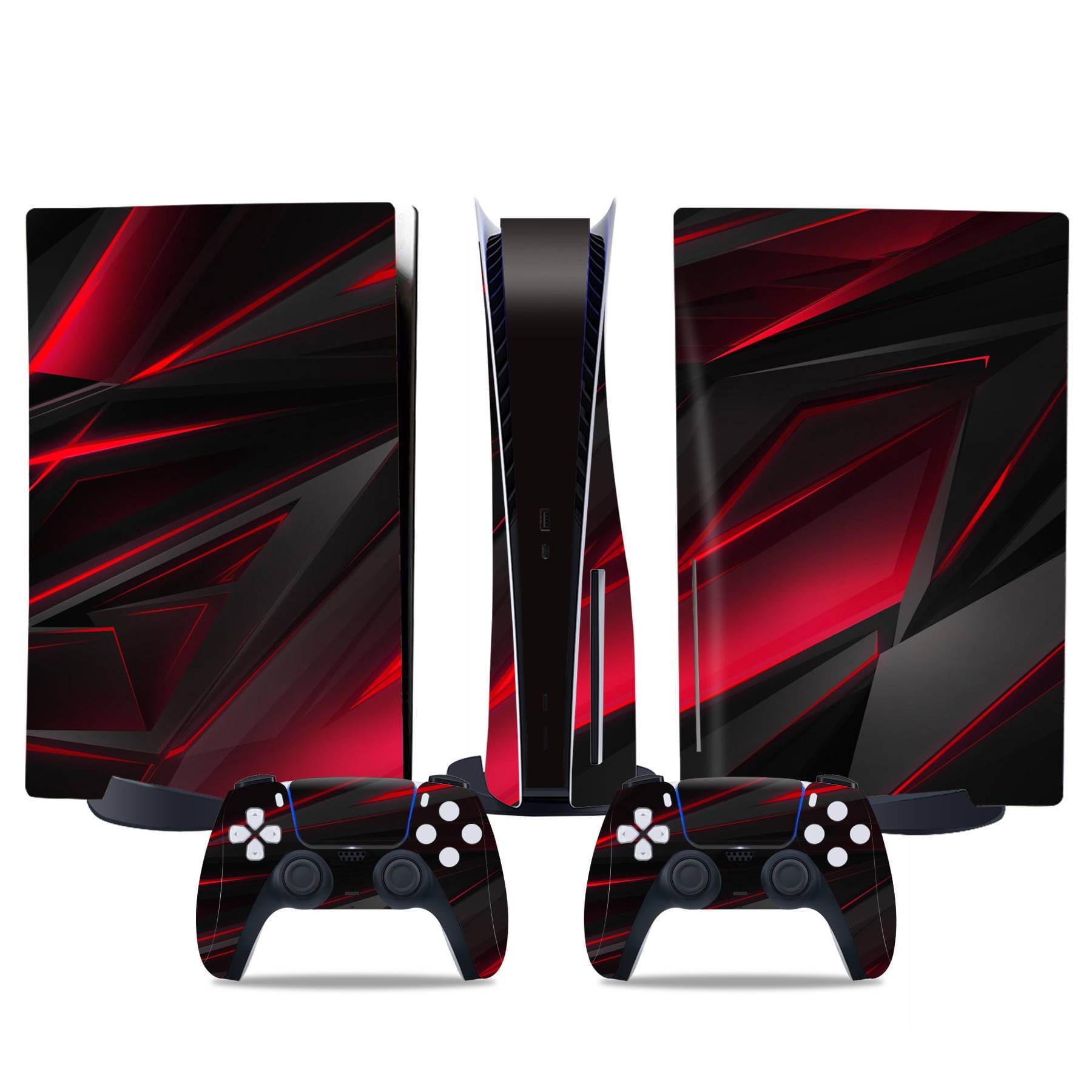 Genérico - Cubiertas De Pegatinas Para Consola Y Controlador De Juego Para Ps5 Edición Disco - Accesorios Protectores De Reemplazo Diy