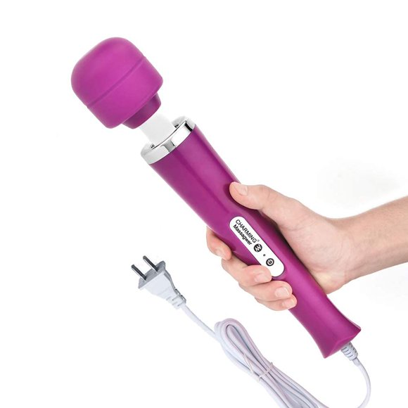 Masajeador CHARMING 32 cm 10 Velocidades 110‑250 V Morado