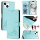 thumbnail image 5 of Funda tipo cartera FOXDOCK para iPhone 14 Plus con soporte, ranuras, RFID, diseño de gato, 5 of 5
