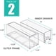 thumbnail image 3 of Organizador Storage Drawers Sorbus, pequeño, transparente, de plástico, paquete de 2, 3 of 7