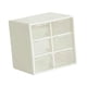 thumbnail image 5 of Mini cajón organizador para escritorio, organizador de cuentas, estuche de almacenamiento de joyas para mujer, pequeño organizador con cajones para su Blanco, 5 of 5