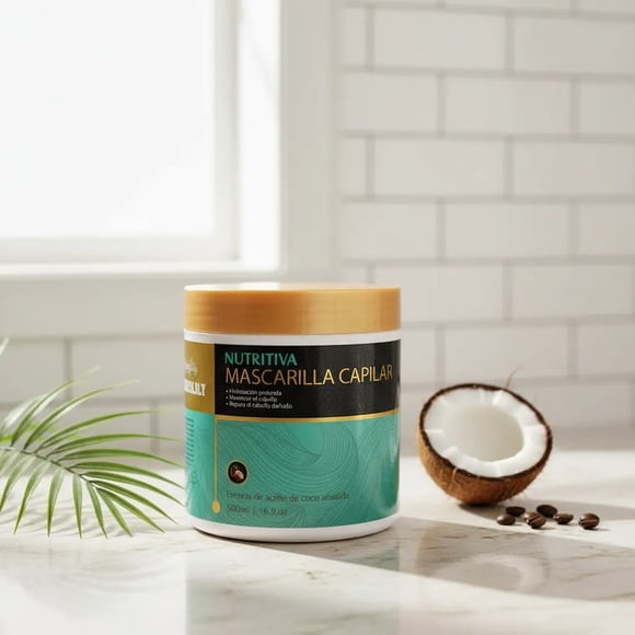 Mascarilla Capilar Nutritiva Con Aceite Coco 500ml