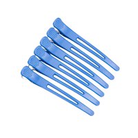 Magideal - 6 Piezas Pinzas Para El Cabello De De , Pasadores De Cabello De , Clips De Sección De Cabello De Salón Antideslizantes Para Extensio Azul