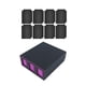 thumbnail image 4 of Caja De Mazo De Cartas Con Divisores De 8 Cartas Contenedor Fuerte Almacenamiento De Tarjetas De Juego Resistentes Negros Púrpura, 4 of 5