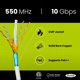 thumbnail image 2 of Cable Ethernet TRUE CABLE Cat6, blindado Plenum, 1000 pies, blanco, 2 of 7