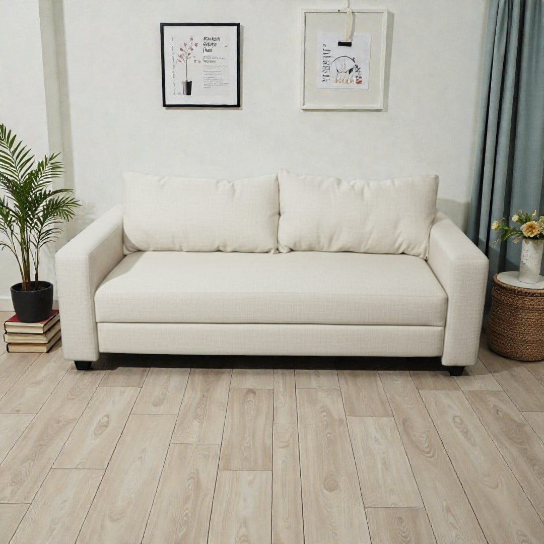 Diseños Valestrini - Sofa Cama Multifuncional Lino Crudo