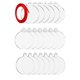 thumbnail image 2 of 30 Piezas Personalizados Claros Espacios En Blanco Decoración Llavero Encantos Círculos Acrílicos Discos, 2 of 5
