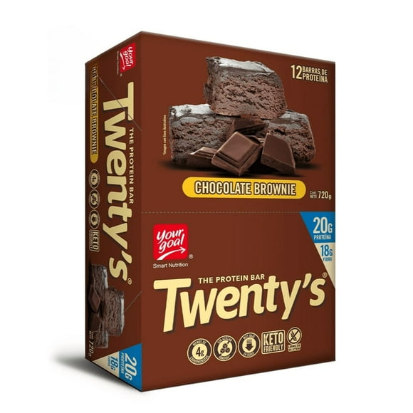 Barras de proteína Twentys Chocolate Brownie 12un