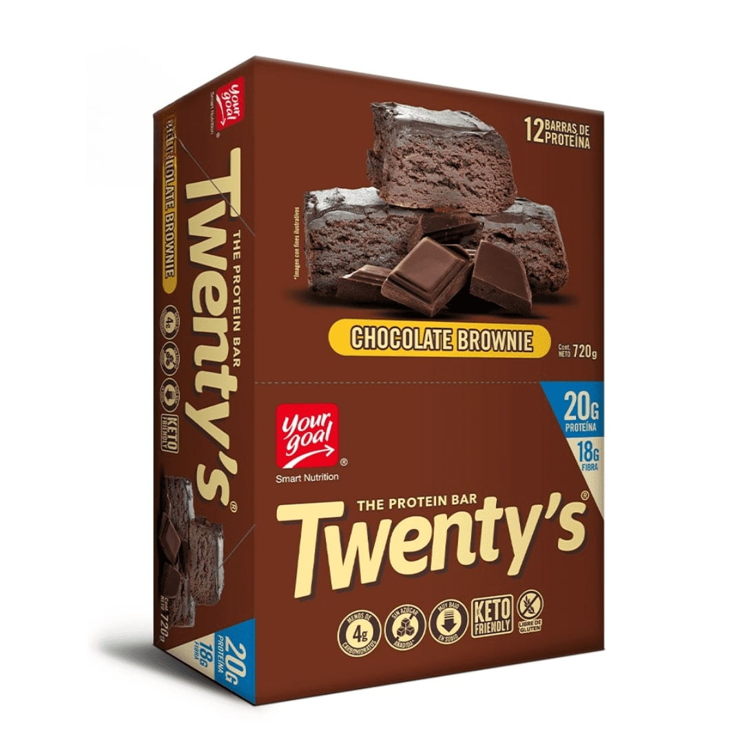 Barras De Proteína Twentys Chocolate Brownie 12un