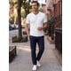 thumbnail image 2 of INSPIRE CHIC Camisetas Henley de Hombre de Manga Corta Ligera Casual de Verano Talla S Blanco, 2 of 5