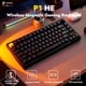 thumbnail image 2 of Teclado LEMOKEY P1 HE 75% inalámbrico mecánico Gateron negro, 2 of 8
