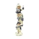 thumbnail image 1 of Torre con forma de muñeco de nieve Barjan 1256440B, terciopelo, resina, 20 cm, azul, 1 of 1