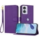 thumbnail image 1 of Funda Cartera para Motorola Moto Edge 50 Fusion Tarjetero Soporte Magnético y Correa Morado, 1 of 5