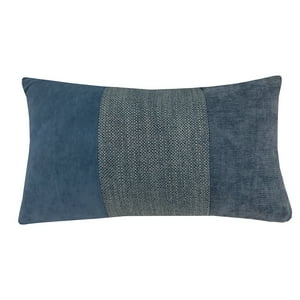 Hebra - Cojin Patchwork Rectangular Azul 30X50