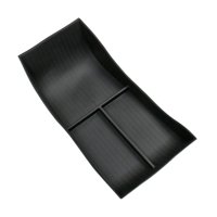 Magideal - Bandeja Organizadora Inferior Para Consola Central Automotriz, Caja De Almacenamiento Con Inserto De Reposabrazos De Tpe Para Reemplazo De Sello, Fáci , Negro