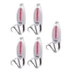 thumbnail image 2 of 5x Cucharas De Pesca Verticales Duros Spinnerbaits Cebos Para Lubinas Agua Dulce Agua Salada Plata 10g, 2 of 5
