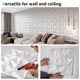 thumbnail image 5 of Paneles decorativos de pared Art3d, paquete de 33 paneles 3D de PVC, diamante blanco, 30 x 30 cm, 5 of 9