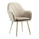 thumbnail image 2 of Pack 2 Sillón Sitial Diamante Terciopelo Beige | Moderno y Cómodo, 2 of 2