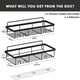 thumbnail image 3 of 2pcs Rectangular Shower Caddy, Stainless Steel Bathroom Shelf, Floating Shelves, Wall Mounted Storage Shelves For Bathroom, Kitchen Condiment Storage Rack, 3 of 4