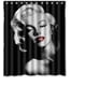 thumbnail image 1 of Cortina de ducha de Marilyn Monroe, juego de cortina de baño con ganchos, tamaño 60 x 72 pulgadas, 1 of 3