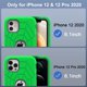 thumbnail image 2 of Funda Grifobes para iPhone 12/12 Pro de 6.1 pulgadas a prueba de golpes verde+gris, 2 of 7