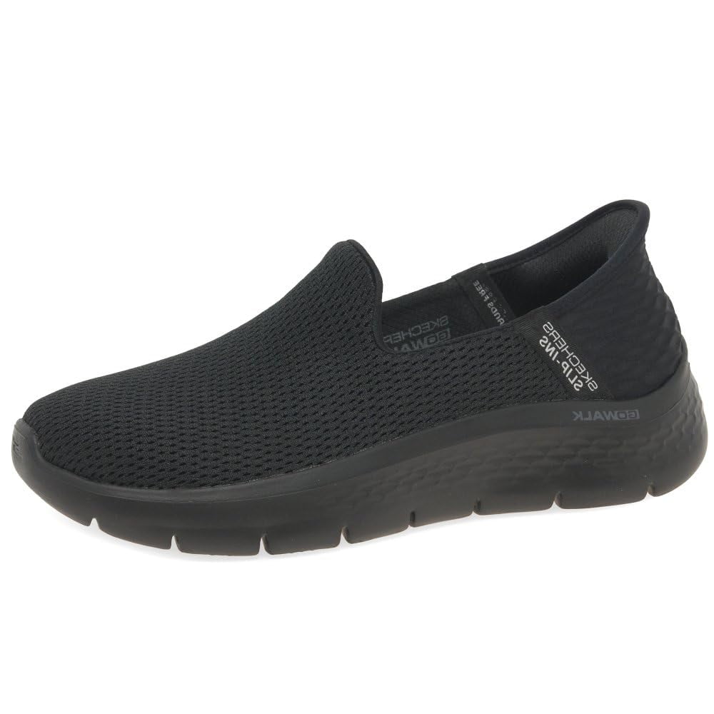 Zapatilla Skechers Go Walk Flex-relish Hands Free Para Mujer, Color Negro